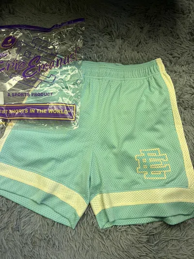Pre-owned Eric Emanuel Shorts In Turqouise