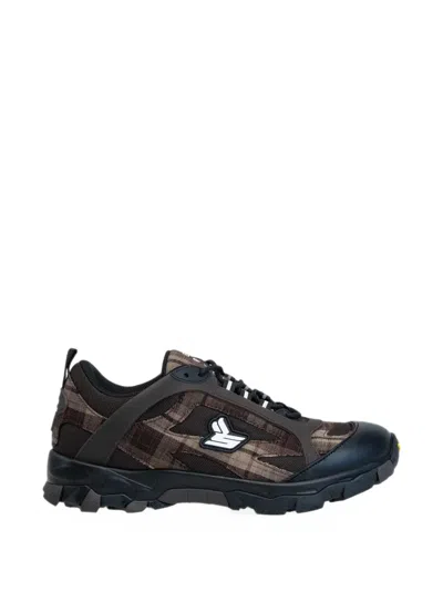 Eric Emanuel Sicko Check-pattern Sneakers In Black