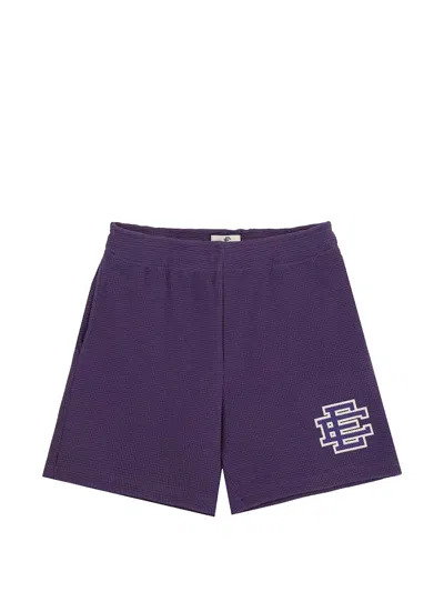 Eric Emanuel Thermal Track Shorts In Purple