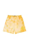 Eric Emanuel Tie Dye Basic Shorts In Yellow