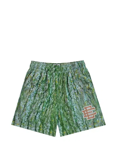 Eric Emanuel Tree-bark Print-logo Track Pants In Green