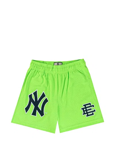 Eric Emanuel X New Era Logo-print Shorts In Green
