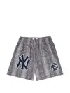 Eric Emanuel X New York Yankees Ee Basic Shorts In Gray
