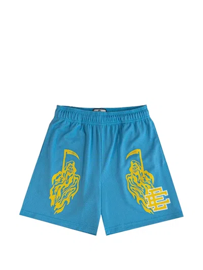 Eric Emanuel X Warren Lotas Mesh Shorts In Blue