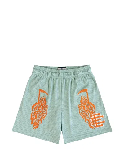 Eric Emanuel X Warren Lotas Mesh Shorts In Green
