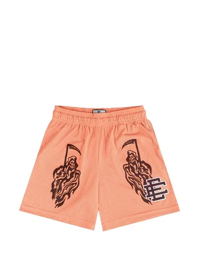 Eric Emanuel X Warren Lotas Mesh Shorts In Orange