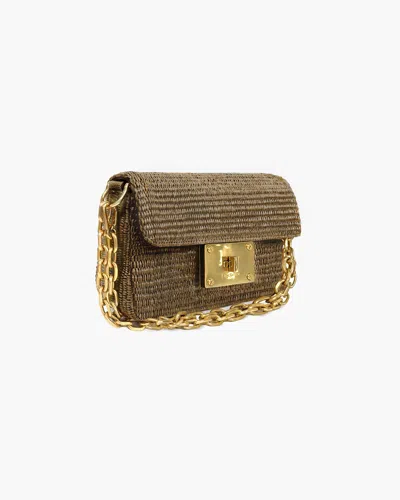 Eric Javits Amelie Straw Bag In Green
