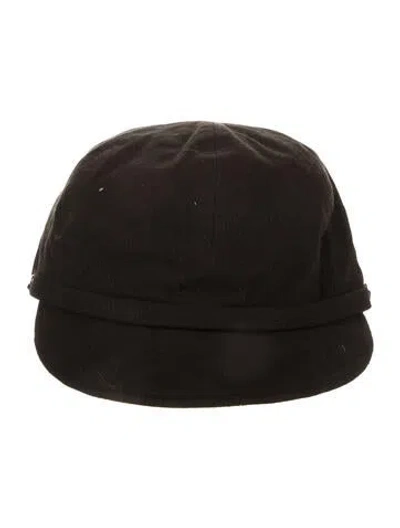 Pre-owned Eric Javits Ascot Cap In Black