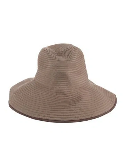 Pre-owned Eric Javits Baja Hat In Neutrals