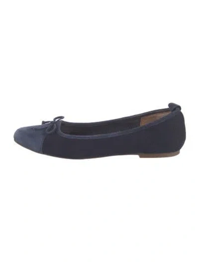 Pre-owned Eric Javits Ballet Flats In Blue