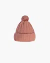 Eric Javits Beanie W/ Pom Pom In Blush
