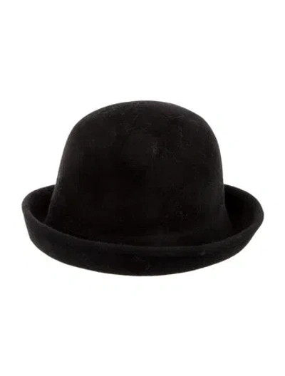 Pre-owned Eric Javits Black Derby Hat