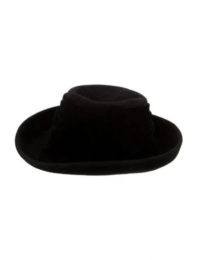 Pre-owned Eric Javits Black Felt Bowler Hat