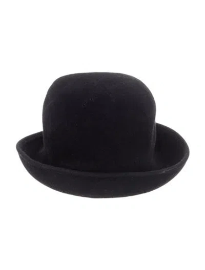 Pre-owned Eric Javits Bowler Hat In Black