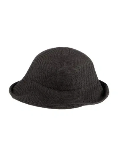 Pre-owned Eric Javits Bucket Hat In Black