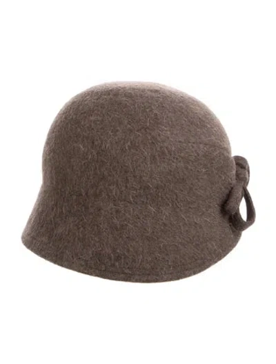 Pre-owned Eric Javits Bucket Hat In Brown
