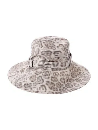Pre-owned Eric Javits Bucket Hat In Neutrals