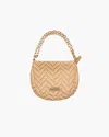Eric Javits Chain Pouch Raffia In Peanut