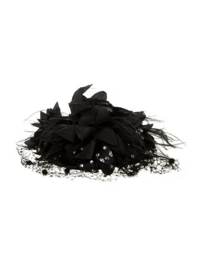 Pre-owned Eric Javits Cocktail Hat In Black