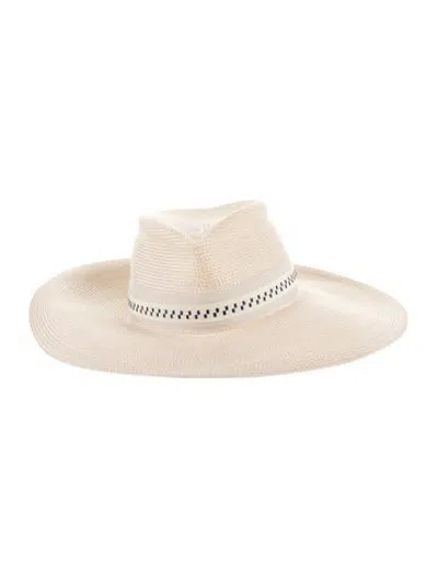 Pre-owned Eric Javits Daphne Wide Brim Sun Hat In Neutrals