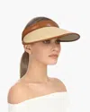 Eric Javits Derby Visor In Brown