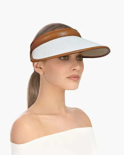 Eric Javits Derby Visor In White