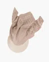 Eric Javits Dot Scarf Visor In Cream/almondine