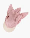 Eric Javits Dot Scarf Visor In Cream/pink
