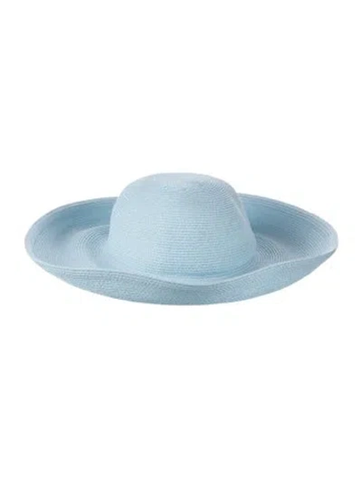 Pre-owned Eric Javits Embellished Baja Hat In Blue