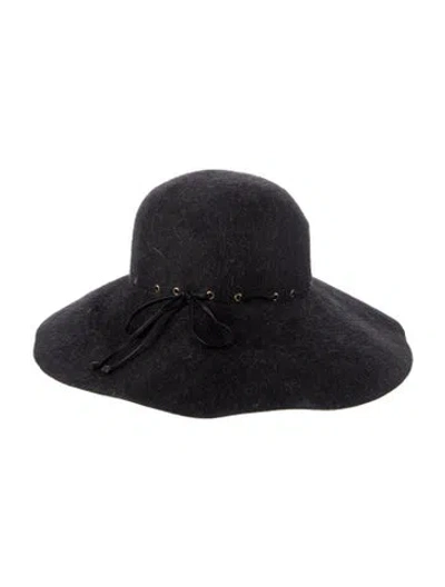 Pre-owned Eric Javits Fedora Hat In Black