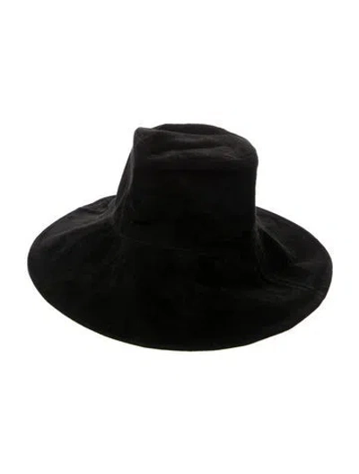 Pre-owned Eric Javits Fedora Hat In Black