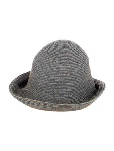 Pre-owned Eric Javits Fedora Hat In Blue