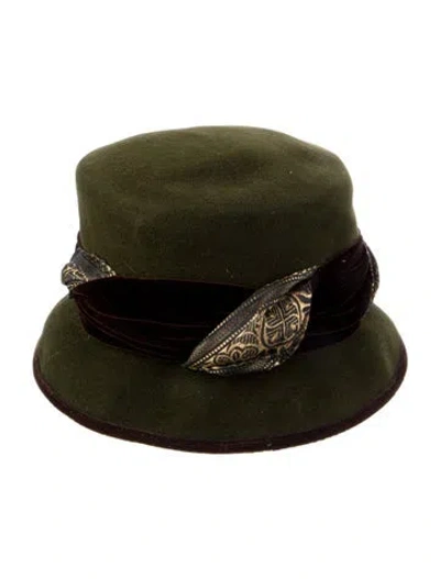 Pre-owned Eric Javits Felt Cloche Hat In Multi