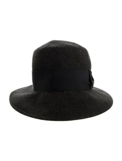 Pre-owned Eric Javits Felt Fedora In Gray