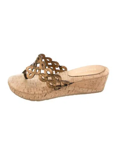Pre-owned Eric Javits Flip Flops In Black/neutrals