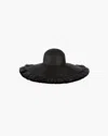 Eric Javits Floppy With Fringe In Originalblack