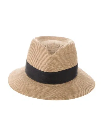 Pre-owned Eric Javits Gambler Hat In Brown
