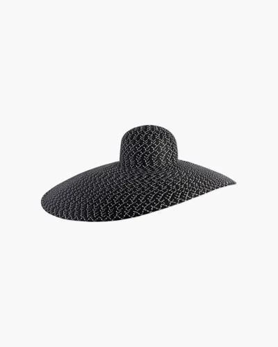Eric Javits Giant Floppy In Black/white Mix
