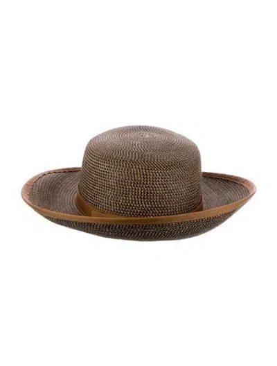 Pre-owned Eric Javits Hat In Brown