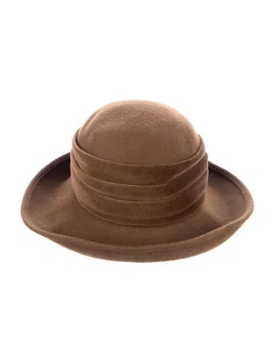 Pre-owned Eric Javits Hat In Brown