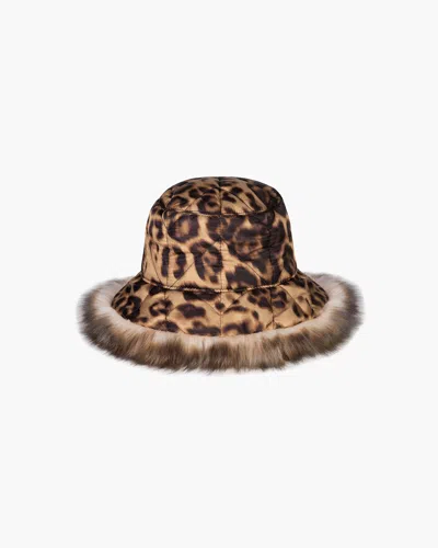Eric Javits Invincible Winter Puffer Bucket Hat In Jaguar