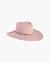 Eric Javits Jade Wool Felt Fedora Hat In Peach Skin