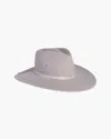 Eric Javits Jade Wool Felt Fedora Hat In Pearl Grey