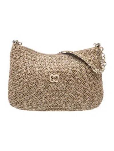 Pre-owned Eric Javits Jute Shoulder Bag In Neutrals