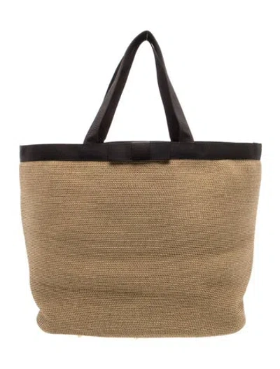 Pre-owned Eric Javits Jute Tote In Neutrals