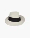 Eric Javits L'avenue Wool Felt In Off-white/black