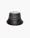 Eric Javits Leather Bucket In Black