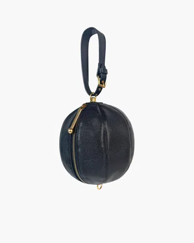 Eric Javits Leather Globe In Black