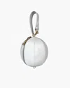 Eric Javits Leather Globe In White