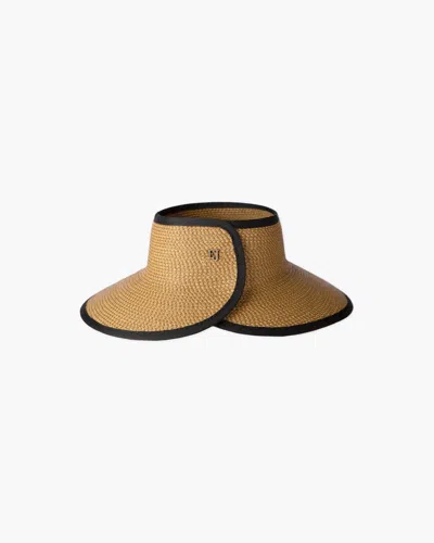 Eric Javits Lil Squishee® Visor In Natural/black